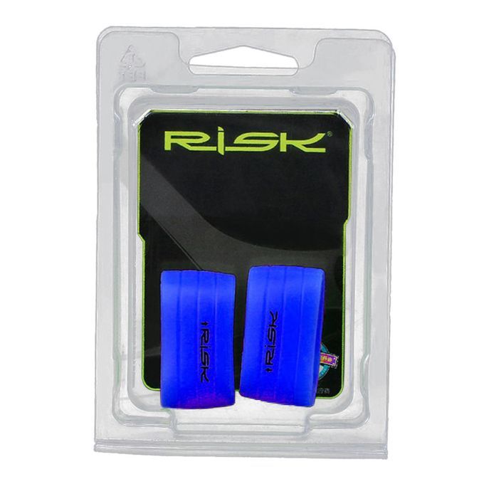 2x Bike Handlebar Drop Bar Tape Winding Loop Belt End Fixing Ring Blue