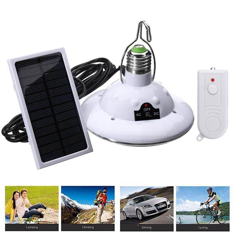 22LED Solar Lamp Outdoor Indoor Hooking Camp Garden Lighting Remote Rechargeable With Solar Panel