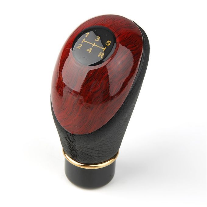 10mm PU Gloss  Ar 5 Speed Manual Gear Shift Knob Shifter Universal Automible-black