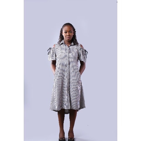 Monochrome Shift Dress