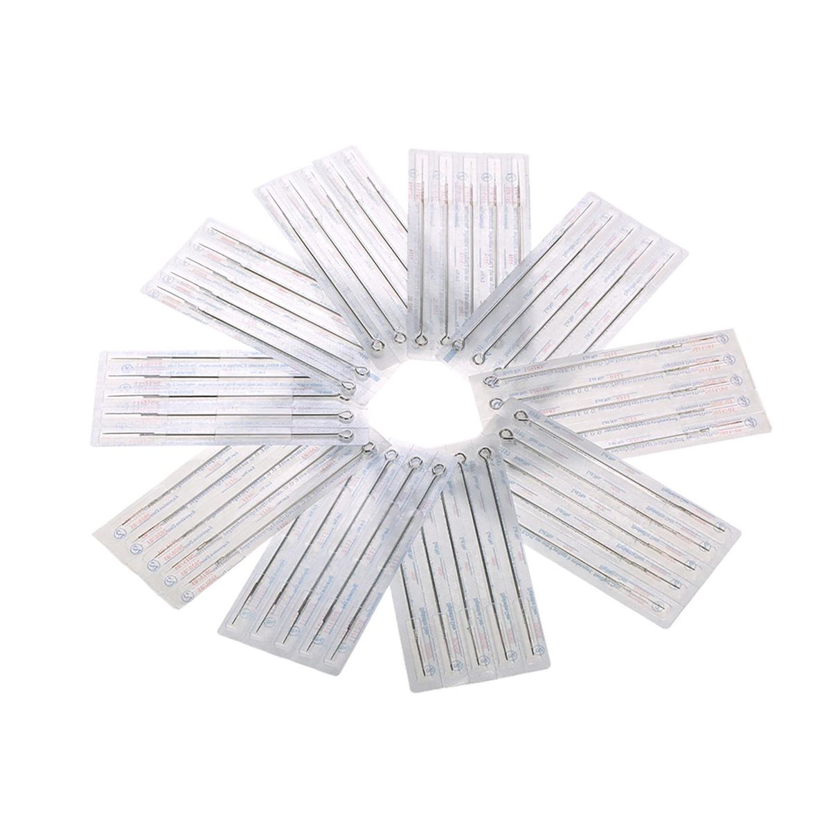 Bestauty 50pcs Mixed Tattoo Needle Set 1RL 3RL 5RL 7RL 9RL Stainless Steel Round Liner Professional Permanent Tattoo Tool Kit