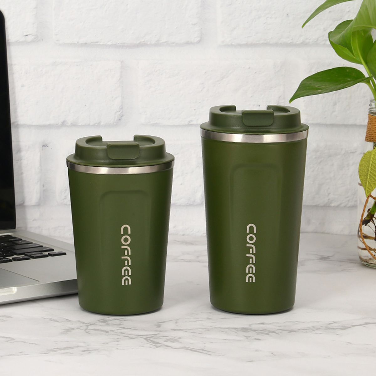 Vacuum Insulated Cup Portable Coffee Cup Stainless Steel