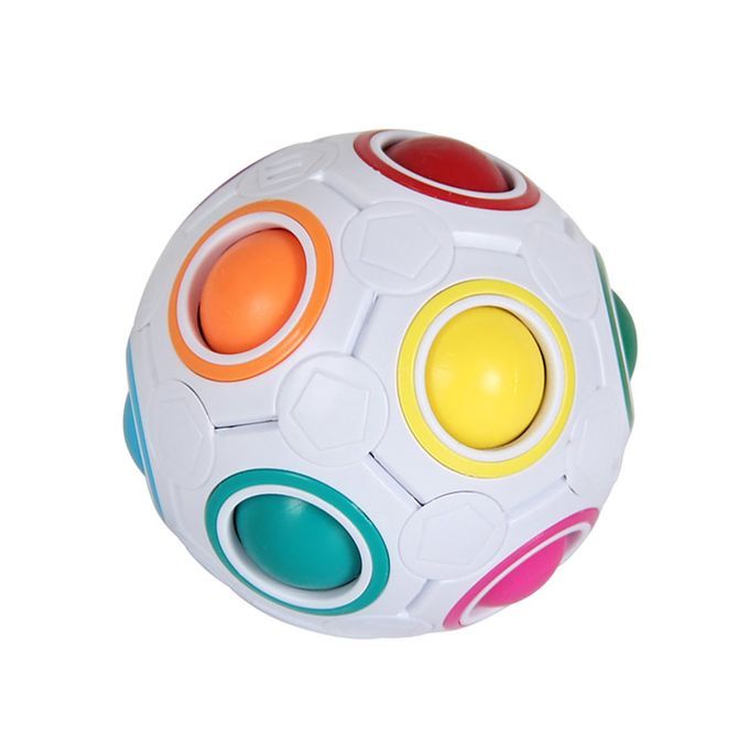 Magi   Ube Ball   Football Toy 12 Holes For  Hildren Stress Reliever Toy-colorful