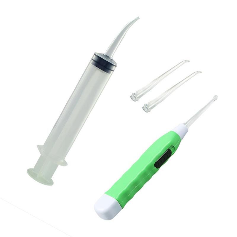 Tonsil Ear Stone Remover Tool W/ LED Light 3 Adapters + Irrigation