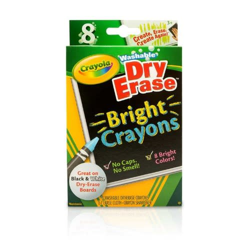 Dry-erase Crayons - Bright Colours - 8pcs
