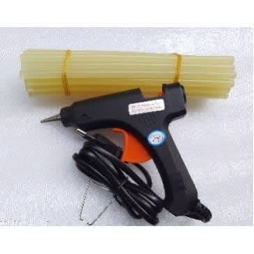 Hot Melt Glue Gun And 50 Sticks - Big Size