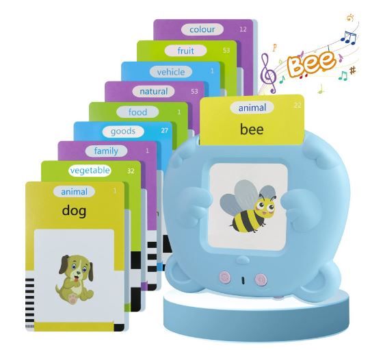 Rechargeable Reading & Talking Flash Cards For Children - Pocket Vocab - 2-8years