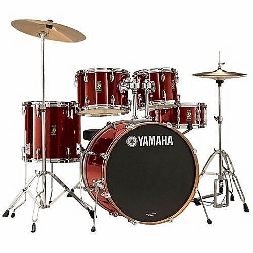 5 PC DRUMSET WITH BIG PEDAL (wine Red)