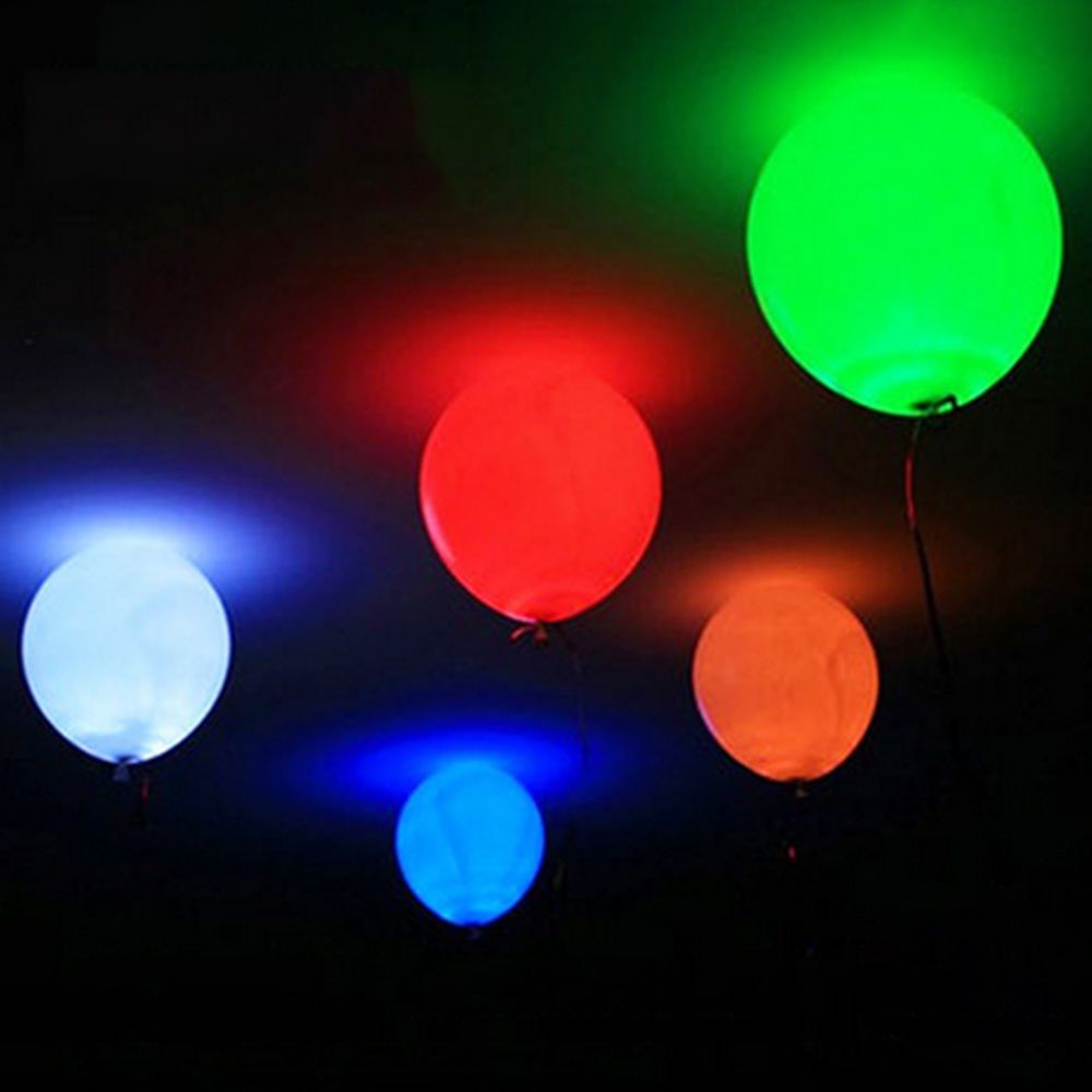 5PCS LEDs Light Up Balloon Glowing Balloon For Party