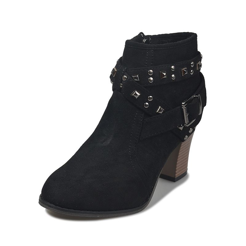 New Women Lady Fashion Sexy High Heel Platform Chunky Martin Boots
