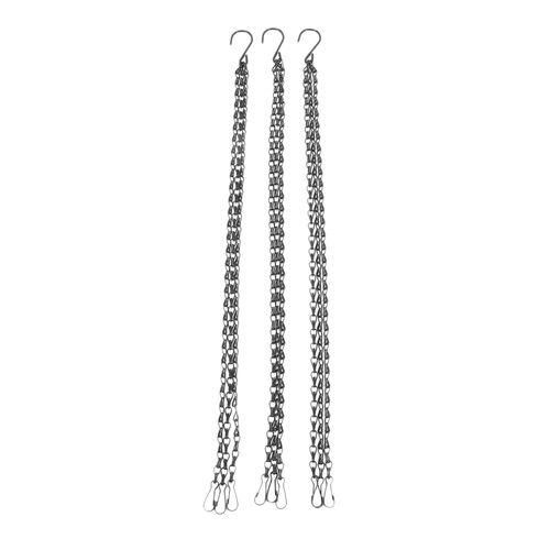 3 Pack 19.7 Inch Hanging Chain,Black, For Bird