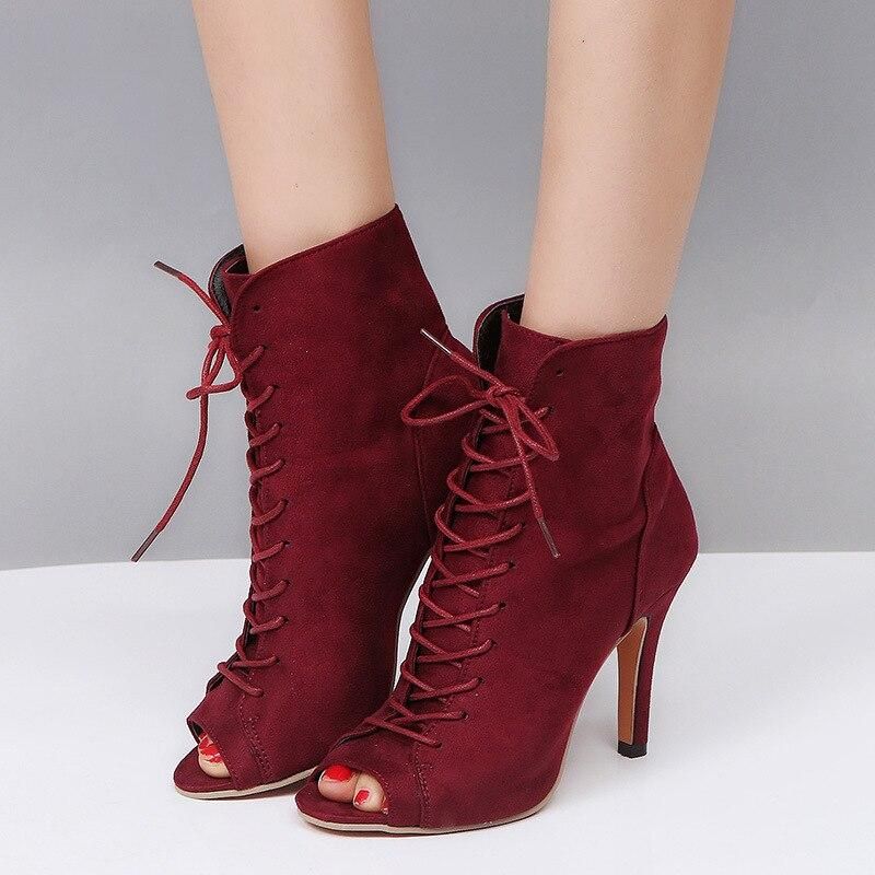 Women's high-heeled ankle boots