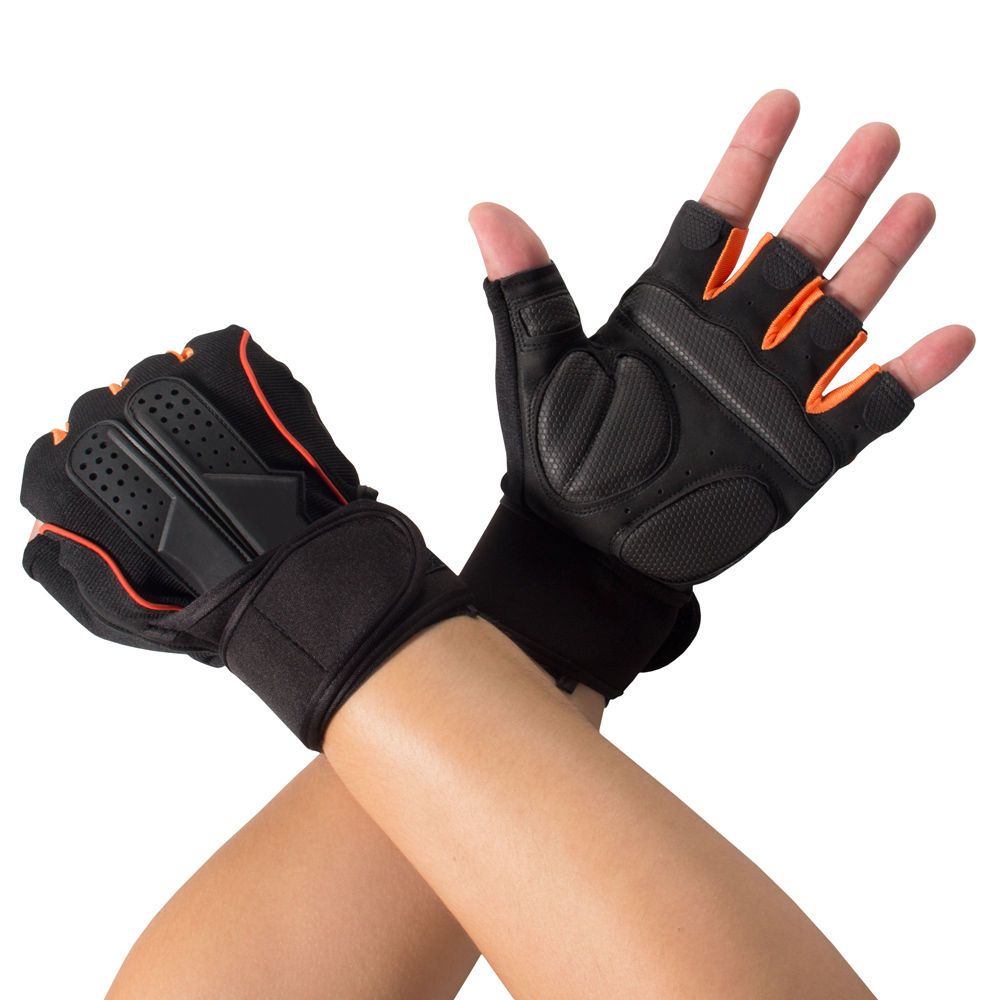 Men's Anti-skid Guantes Half Gloves Gym Fitness Protective Exercise