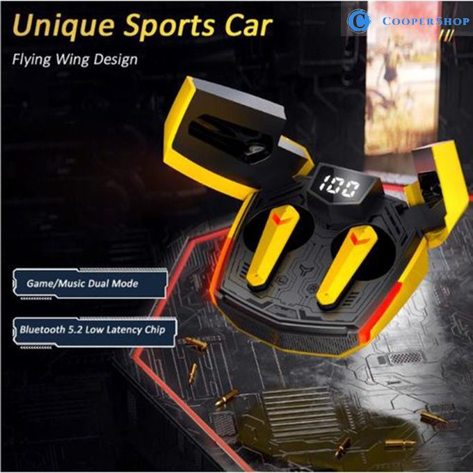 JX20 Bluetooth Wireless Gaming Earphone E-sport Earbuds