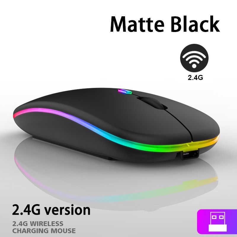 2.4G Colorful RGB Lighting Wireless Mouse