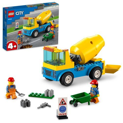 LEGO® City Cement Mixer Truck 60325 Building Kit; (85 Pcs)