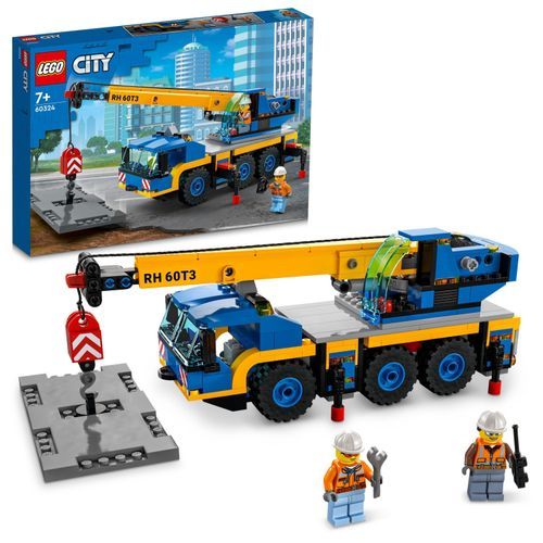 LEGO® City Mobile Crane 60324 Building Kit; 7+, (340 Pcs)