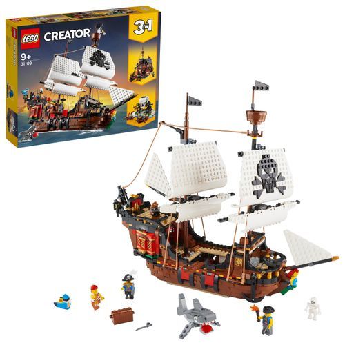 LEGO® Creator 3in1 Pirate Ship 31109, Building Kit, 1,260Pcs