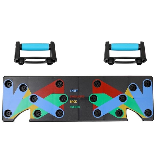 9 In 1 Push Up Rack Board Men Women Fitness Exercise Push_up Stand BodyBuilding Tool Training Workout Home GYM Fitness Equipment(#Type B)