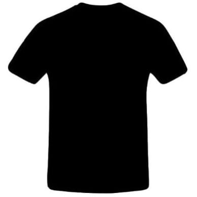 Unisex Plain Round Neck Polo Tees - Black