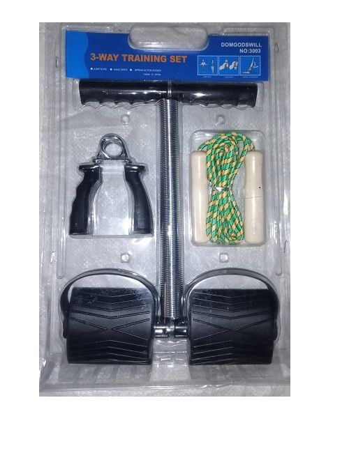 Tummy Trimmer +Hand Grip, Skipping Rope ( 3 In One )