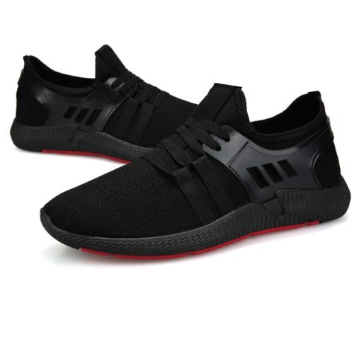 Men's Breathable Sneakers - Black.