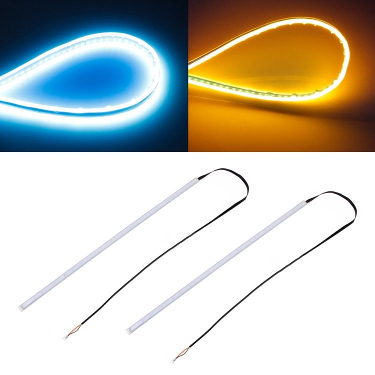 2 PCS 60cm DC12V 7.5W Ultra-thin Waterproof Car Turn Lights