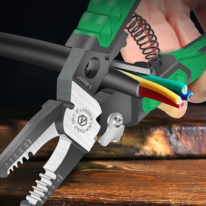 9 In 1 Electrician Pliers Multifunctional  Nose Pliers Wire