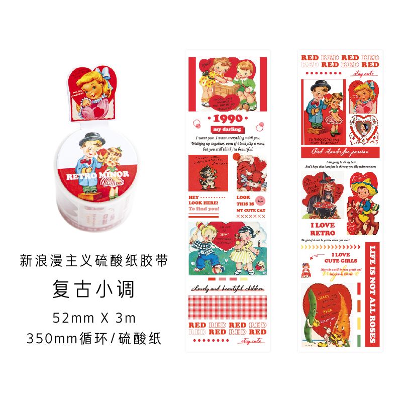10pcs 1lot Decorative Adhesive Tapes New Romanticism Series
