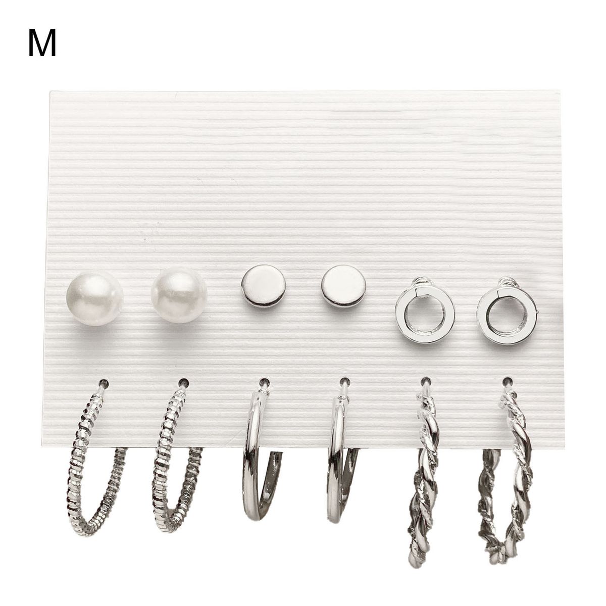 1 Set Piercing Ear Stud Set Irregular Geometric Imitation-