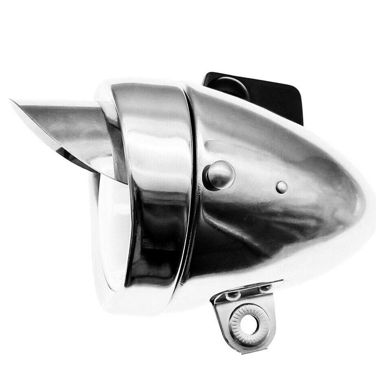 Chrome Vintage Bike Light Headlight Front Retro Head Lamp