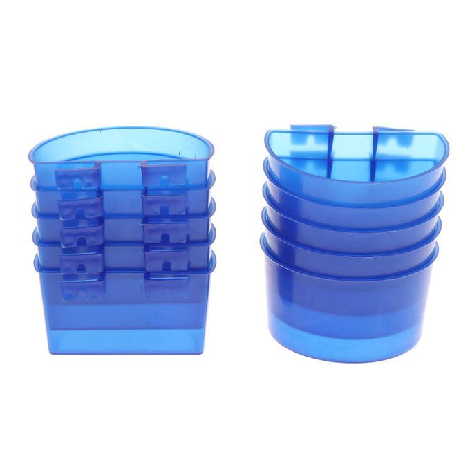 10x Bird Parrot Pigeon Feeder Water Container Cage Hanging Drinker