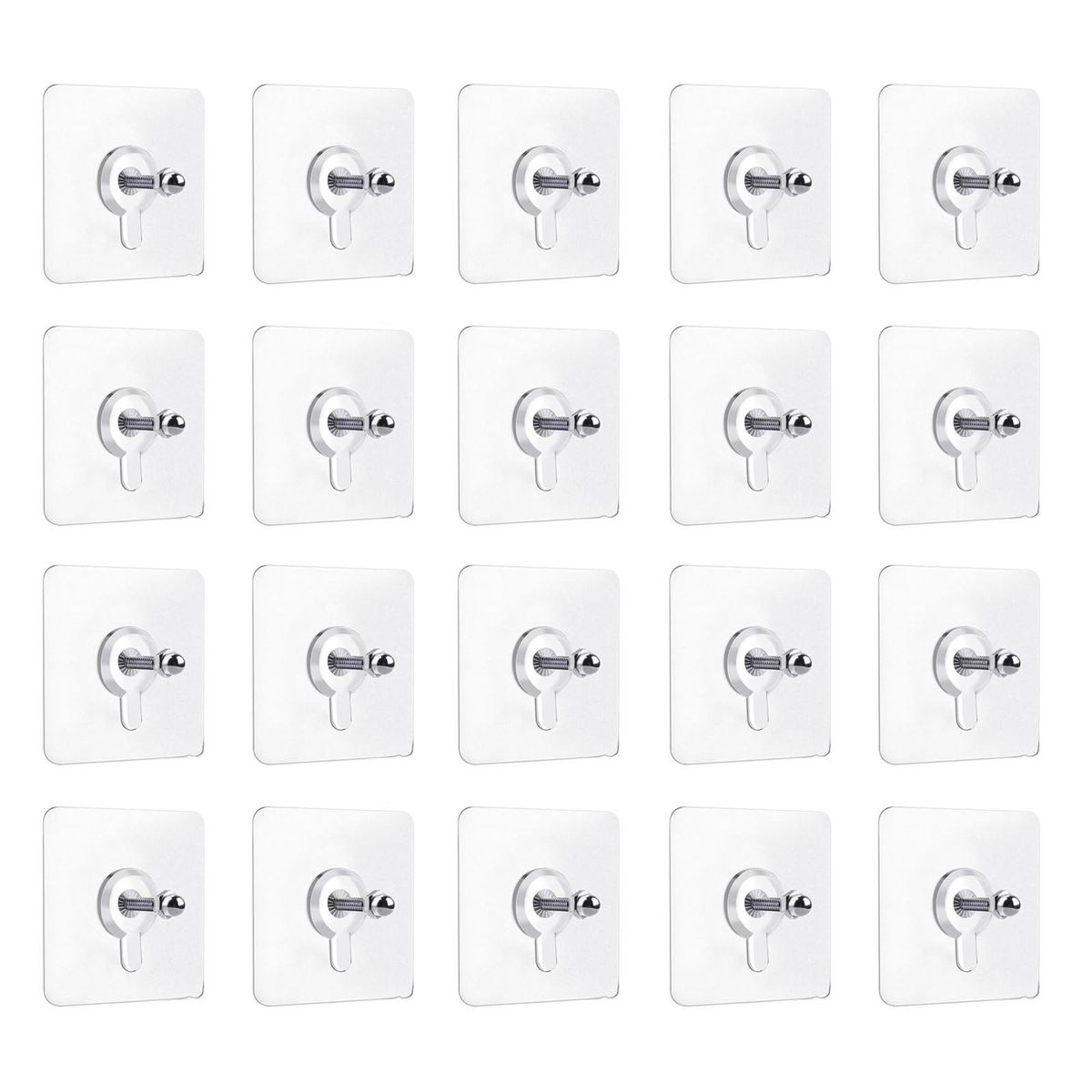 Mirror Hanging Hooks 20pcs Heavy Duty Adhesive Wall Hooks Modern Photo