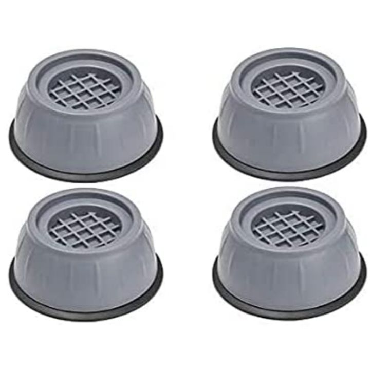 4 PIECE SHOCK PAD FOR WASHING MACHINE, REFRIGERATOR, FURNITURE SUPPORT