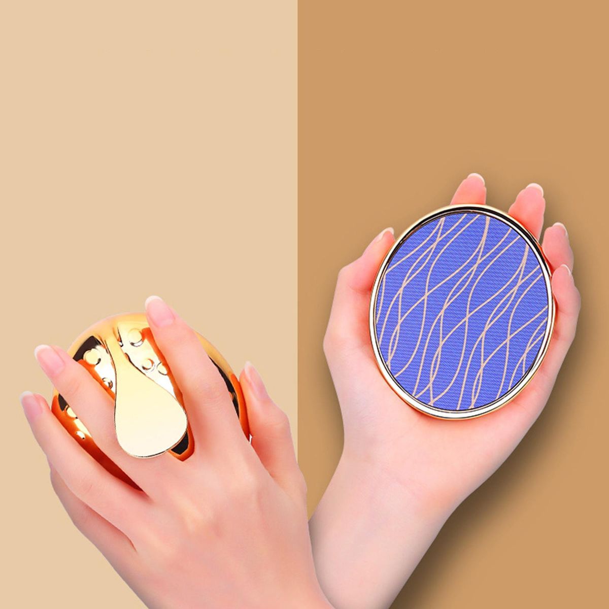 Nano Crystal Hair Remover Eraser Reusable Easy To Use Golden Frame