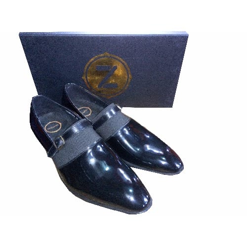 Black Monk Strap Shoe