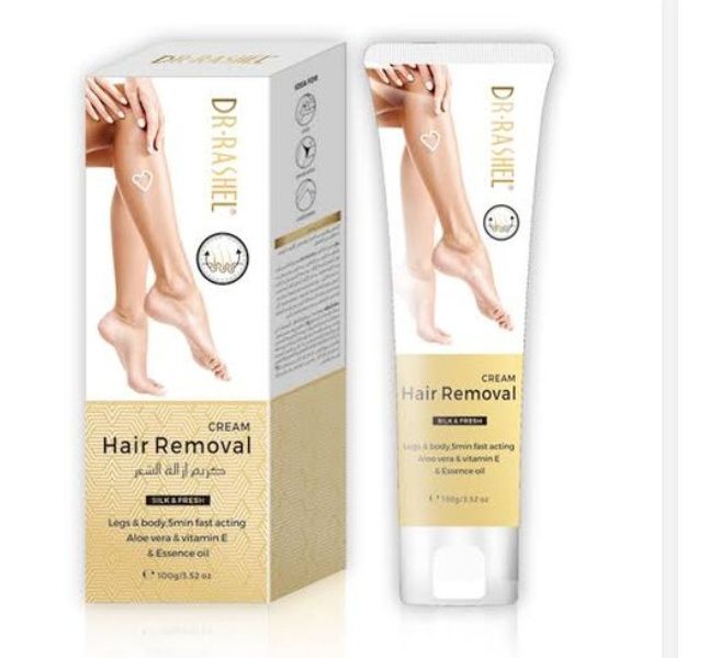 Dr. Rashel Hair Removal Cream For Leg & Body 5mins Painless Hair Removing Without Irritation.