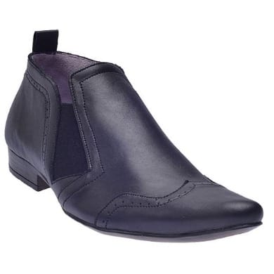 Pointed Toe Derby Patterned Low Ankle Shoe
