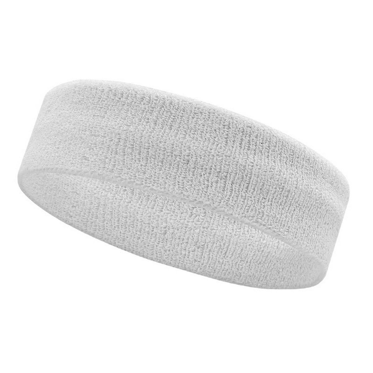 Yoga Headband Performance Headband Moisture-wicking Stretchy for Yoga White