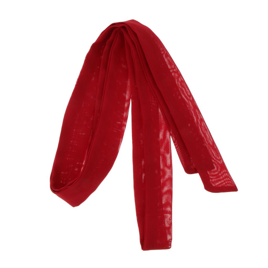 Women Girl Ribbon Hair Rope Bow Tie Chinese Hanfu Hair Wine Red