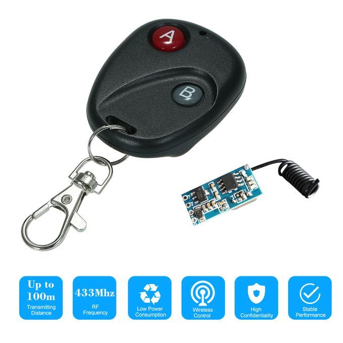 433Mhz DC 5-18V Universal Receiver Module RF Remote Control
