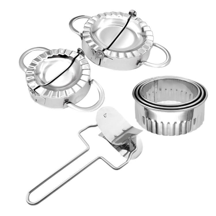 Stainless Steel Set of Dumpling Mould Maker Slicer Cutte DIY Easy Kitchen Tool
