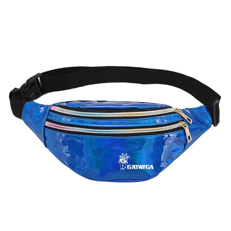 ,Varnish Leather/patent Leather Waist Packs Multifunctional Gadget Bag, Hiking, Cycling