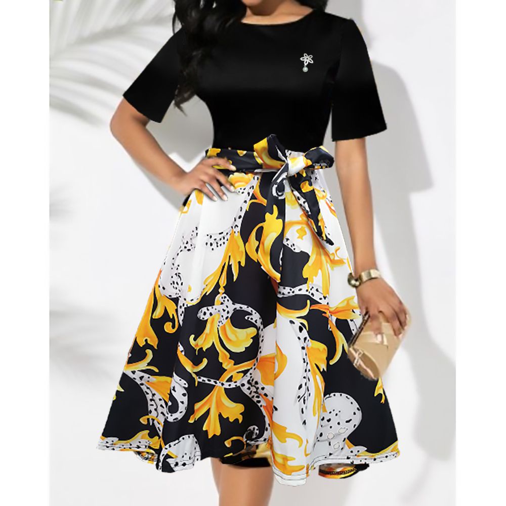 Women's Dress Knee Length Dresses Casual For Work & Date Dresses LH024