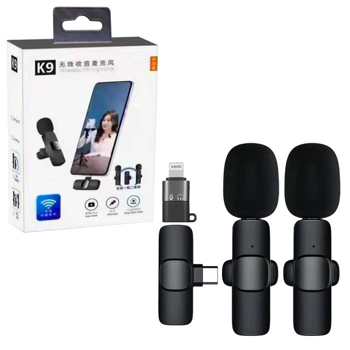 Wireless Microphone Portable Audio Video Recording Mini Mic For IPhone Android Type-C
