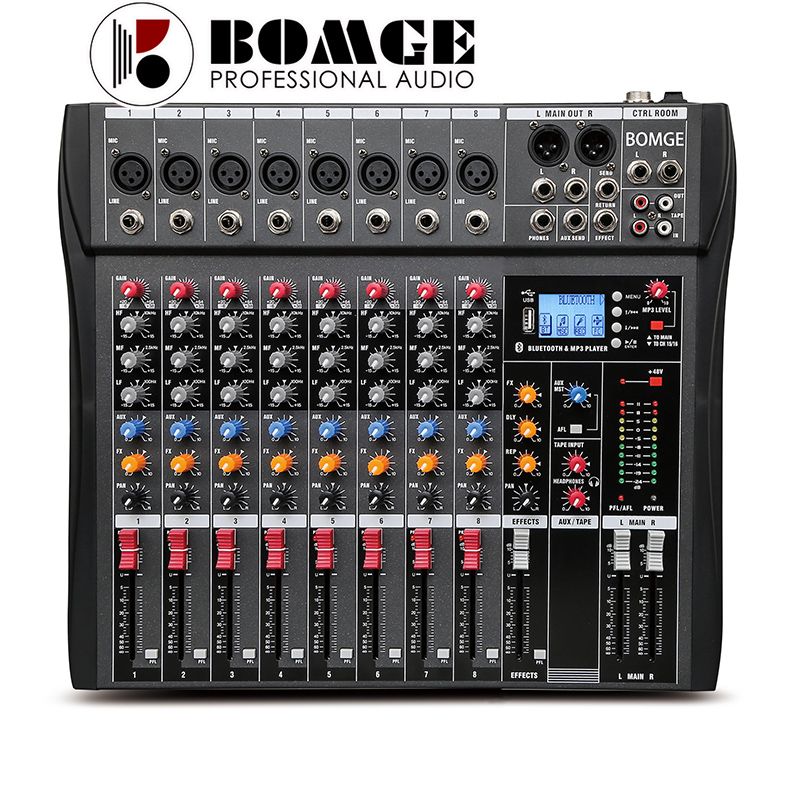 BOMAGE 8-channel Mixer Mixing Console