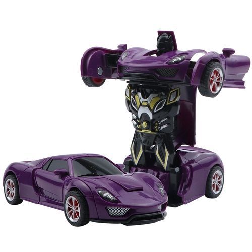 Car Inertial Transformer Robots Toy - Purple