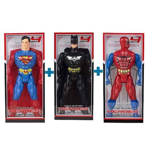 Spider-Man Batman Superman  Figture Set For Kids