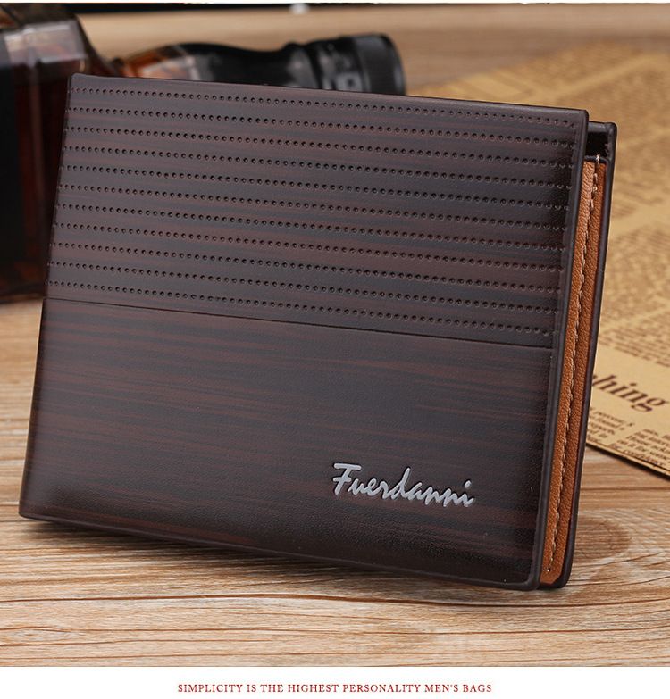 Executive Men's Wallet With Multiple Card Slots- Dark-Brown