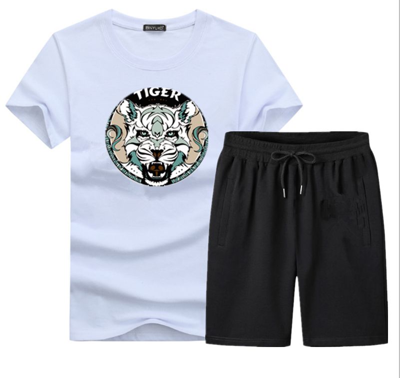 100% Cotton Short Sleeve T-Shirts +Shorts Set